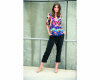 Viskosestoff LOGAN, Ikat-Muster, marineblau, Hilco