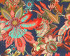 Baumwollstoff JANIKA, Paisley-Blüten, dunkelblau, Hilco