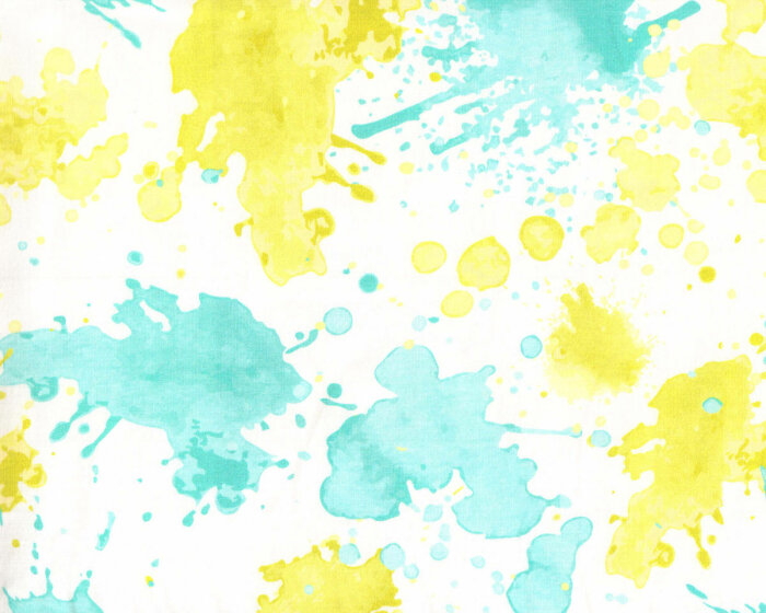 Sweatstoff KLEKS, Farbflecken, hellgrün, Hilco