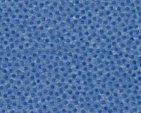 85 cm Reststück Feiner Baumwoll-Bouclé-Strick CARA, Punkte, ultramarinblau-wollweiß meliert