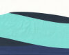 Baumwolljersey WAVE XL, Wellen-Streifen, türkis, Hilco