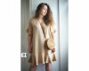Viskosestoff, TENCEL™ KLIO, beige, Hilco
