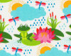Baumwolljersey FROGGY, Frösche im Regen, Hilco
