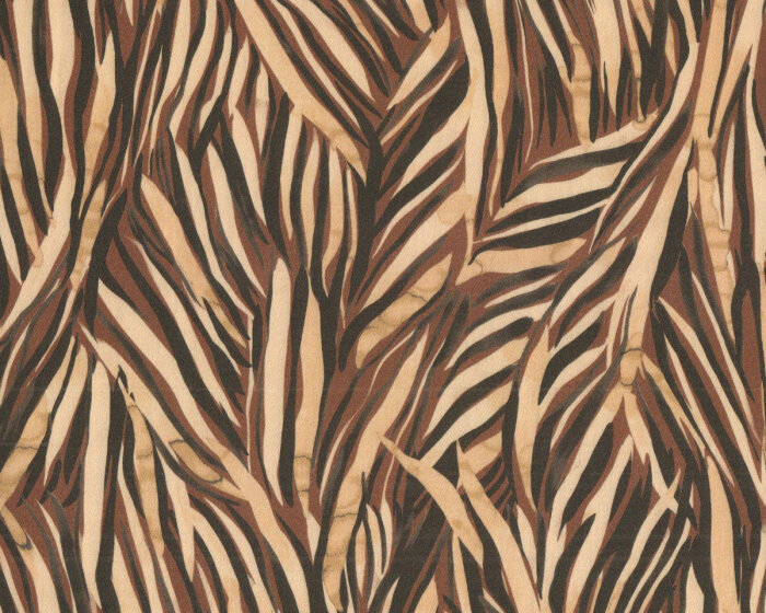 Baumwollstoff mit Stretch KUNO, Animalprint, braun, Hilco