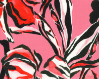 Viskosejersey MARGOT, abstrakte Blumen, Hilco