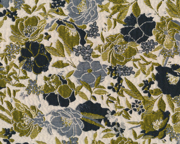 Metallic-Brokatstoff CLAUDE, Rosen & Magnolien, Hilco