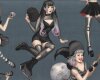 Patchworkstoff GORGEOUSLY GOTH, Gothic Pin-Up-Girls, Alexander Henry