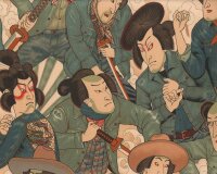 Patchworkstoff DENIM SAMURAI, Samurai, Alexander Henry
