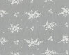 Tüllstoff ARABESKO mit Bogenkante, Blüten-Stickerei, weiß