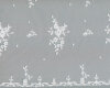 Tüllstoff ARABESKO mit Bogenkante, Blüten-Stickerei, weiß