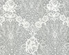 Spitzenstoff KOLI mit Bogenkante, Blumen-Intarsien, wollweiß