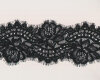 Spitzenband AMORE, beidseitige Bogenkante mit Rosen, 10  cm, schwarz
