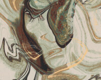 Viskosekreppstoff NOBLA, Marmormuster, schilfgrün, Toptex