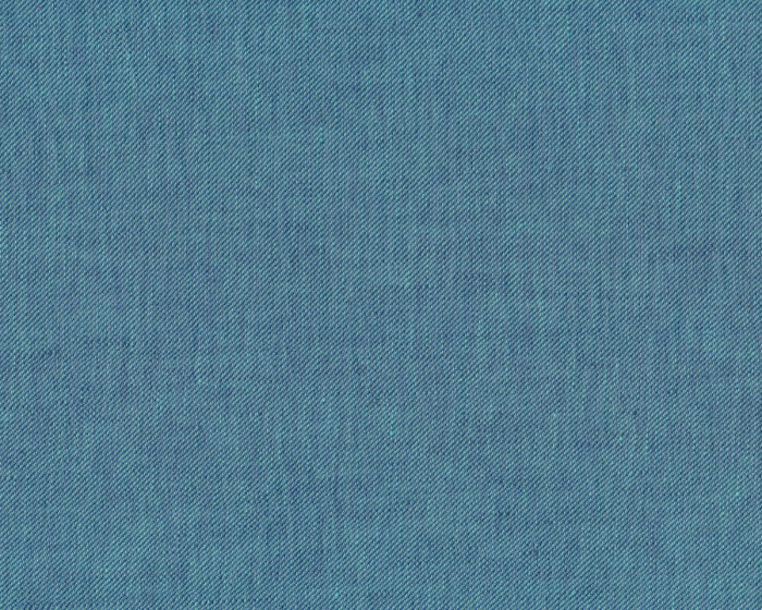 Italienischer Leinenstoff DIAGO, Diagonalstreifen, jeansblau-türkis, Toptex