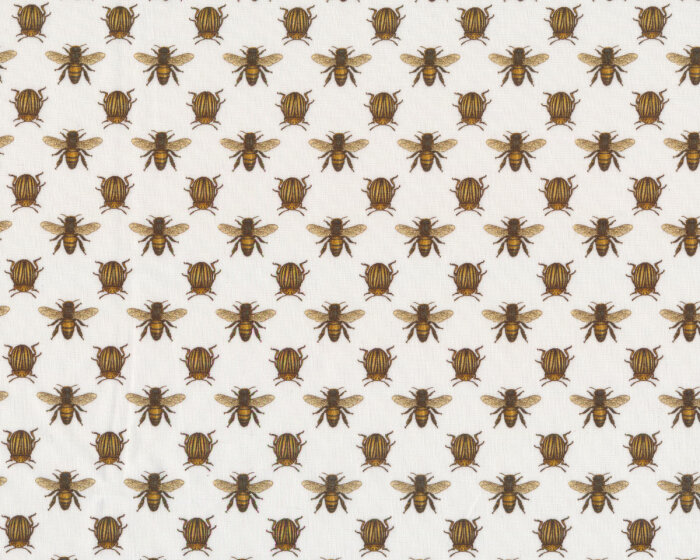 Baumwollpopeline SKARABO, Bienen & Maikäfer, Toptex
