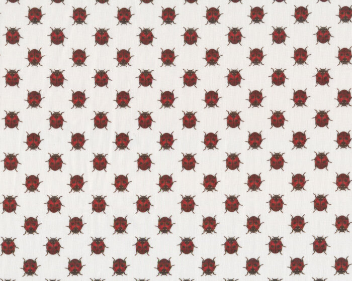 Baumwollpopeline MARYS, große Marienkäfer, Toptex