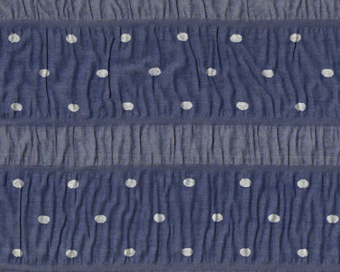 Seersucker-Viskosestoff LIMO, Punktestreifen, jeansblau, Toptex