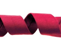 Jersey-Schrägband aus Baumwolle, einfarbig, 20 mm rot