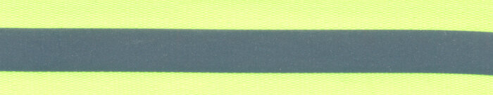 Ripsband mit Reflektor-Streifen, neonfarben 20 mm neongrün