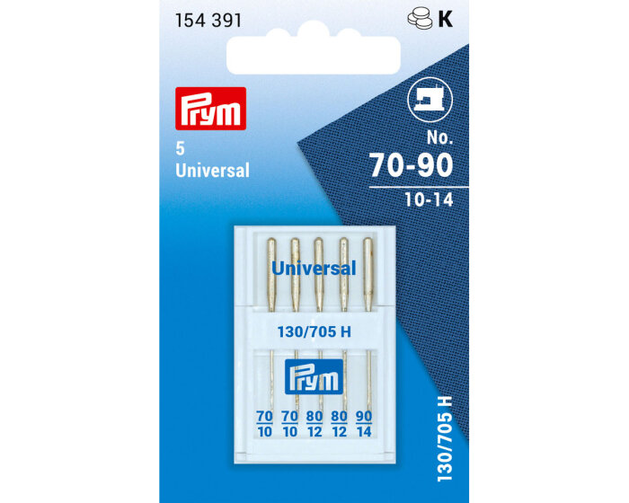 Nähmaschinennadeln UNIVERSAL, Prym 70 - 90 sortiert