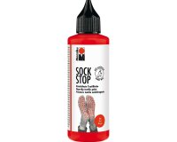 Rutschfeste Textilfarbe SOCK STOP, Sockenstop, Marabu rot
