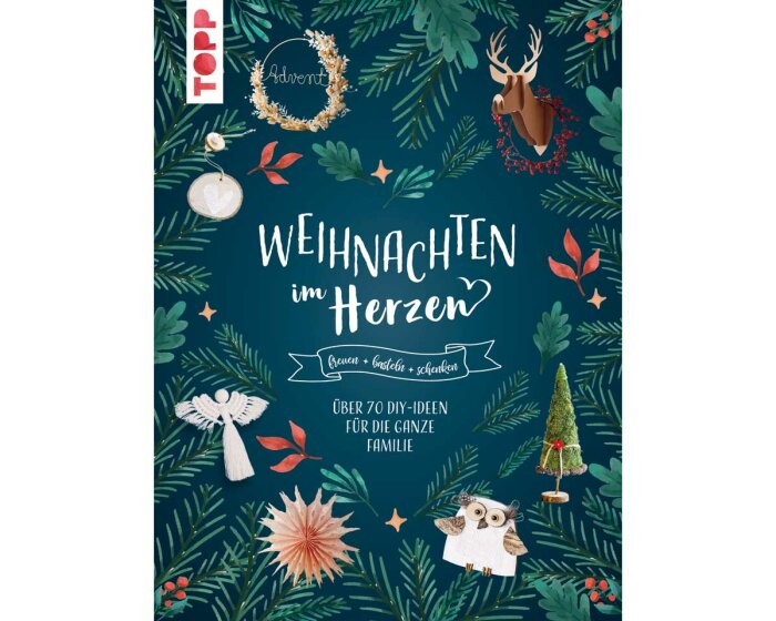 Weihnachts-Bastelbuch: Weihnachten Herzen, TOPP