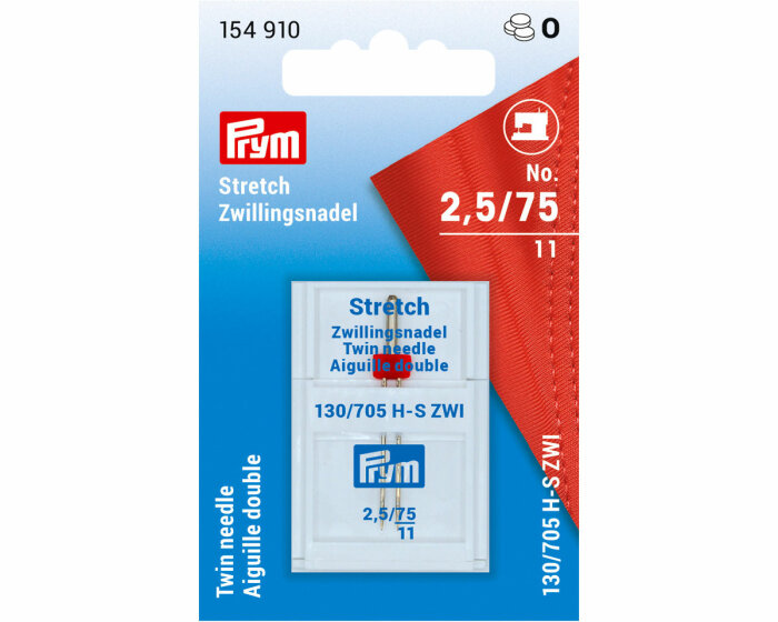 Zwillingsnadel STRETCH, Prym 2,5 mm 75