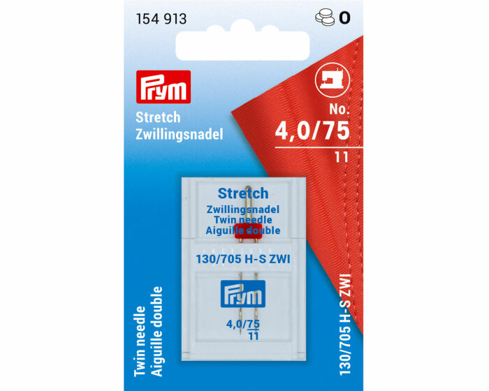 Zwillingsnadel STRETCH, Prym 4 mm 75