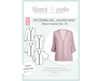 Damen-Schnittmuster Spitzenbluse VALENCIANA, lillesol women No.74