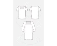 Damen-Schnittmuster Damenshirt & Kleid JILL, pattydoo