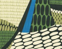 Viskosestoff YAELTE, Ovalen-Muster, grün, Hilco