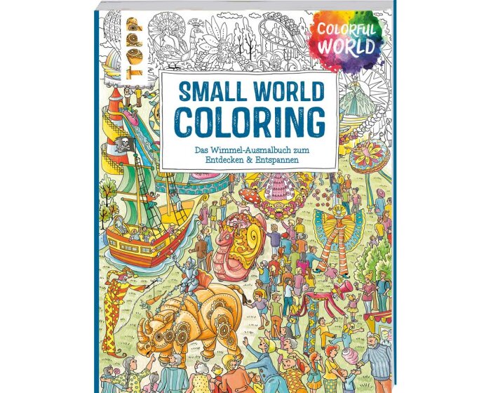 Ausmalbuch: Colorful World - Small World Coloring, Topp