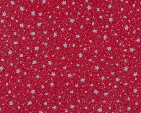 55 cm Reststück Metallic-Patchworkstoff HOLIDAY...