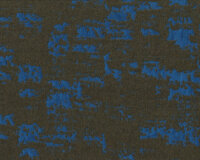 60cm Reststück Jacquardstoff mit Wolle JAQUES, grafisches Muster, royalblau, Toptex