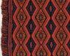 Merino-Strickjacquardstoff FRANSEN, Ikat-Muster, pink-orange, Toptex