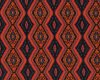 Merino-Strickjacquardstoff FRANSEN, Ikat-Muster, pink-orange, Toptex