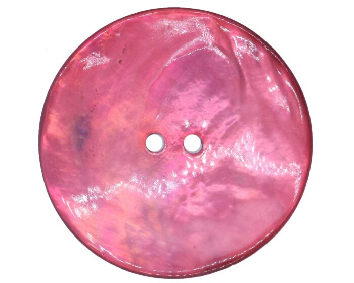 Glänzender Perlmuttknopf CIERRA 10 mm fuchsia