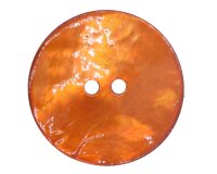 Glänzender Perlmuttknopf CIERRA 11 mm terracotta
