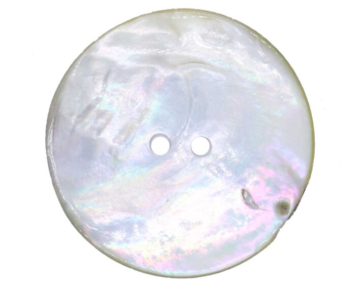 Glänzender Perlmuttknopf CIERRA 18 mm natur