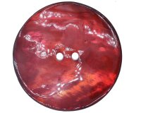 Glänzender Perlmuttknopf CIERRA 20 mm dunkelrot