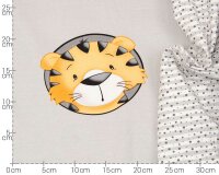 60-cm-Panel Baumwolljersey LITTLE TIGER, grau, Hilco