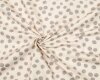 Baumwolljersey SWEET BABY, Punkte, hellbeige-grau, Hilco