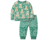 Sweatstoff FOLK + BEAR, Teddybär, mintgrün, Hilco