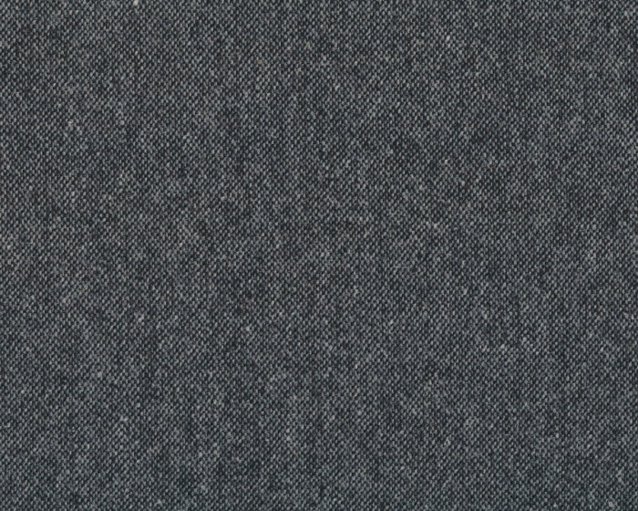 55 cm Reststück Wollstoff, Tweed CARDIFF, grau-schwarz meliert, Hilco