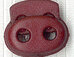 Doppel-Kordelstopper, 25 mm weinrot
