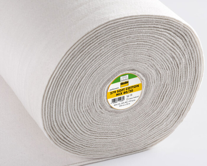 Volumenvlies 279 COTTON MIX 80/20 XL, 3 m breit, Vlieseline