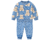 Sweatstoff FOLK + BEAR, Teddybär, blau, Hilco