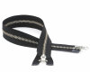 YKK Zwei-Wege-Reißverschluss Metallzahn silber, schwarz 60 cm