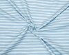 Baumwolljersey SWEET BABY, Streifen, hellblau-taubenblau, Hilco