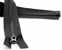 YKK wasserabweisender Outdoor Reißverschluss Kunststoffzahn, schwarz matt 25 cm